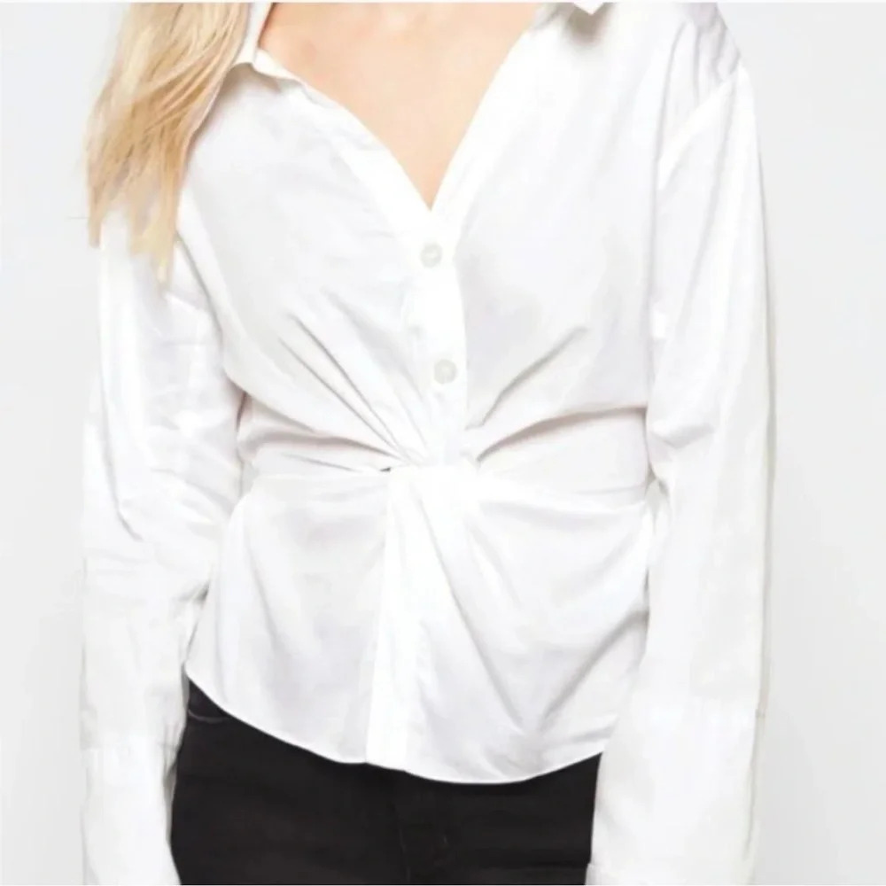 Modern Citizen Twist Front Collared Button Down S… - image 5